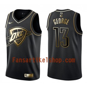 NBA Oklahoma City Thunder Trikot Paul George 13 Nike Schwarz Golden Edition Swingman - Herren